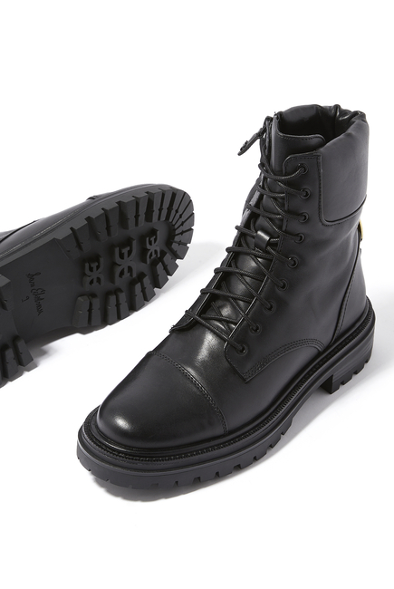 Aleia Leather Combat Boots